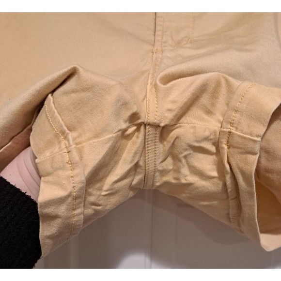 Liverpool Los Angeles Buddy Rolled Trouser Short Pale-Yellow Size 4/27 - Picture 4 of 9